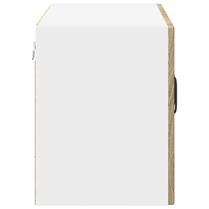 Wall Glass Cabinet LUCCA Sonoma Oak 60 x 31 x 40 cm