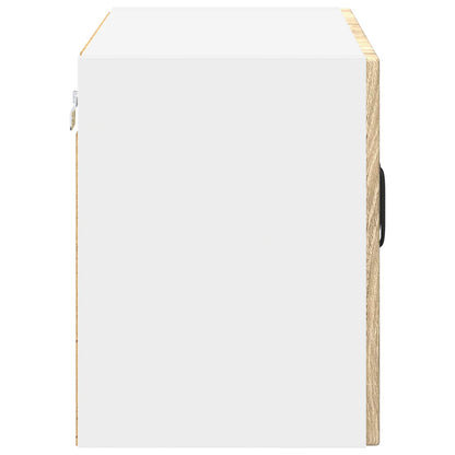 Wall Glass Cabinet LUCCA Sonoma Oak 60 x 31 x 40 cm