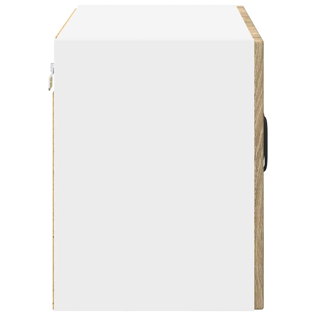 Wall Glass Cabinet LUCCA 2 pcs Sonoma Oak 60 x 31 x 40 cm