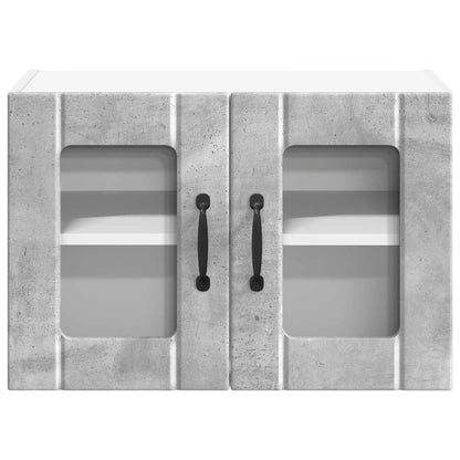 Wall Glass Cabinet LUCCA Concrete Grey 60 x 31 x 40 cm