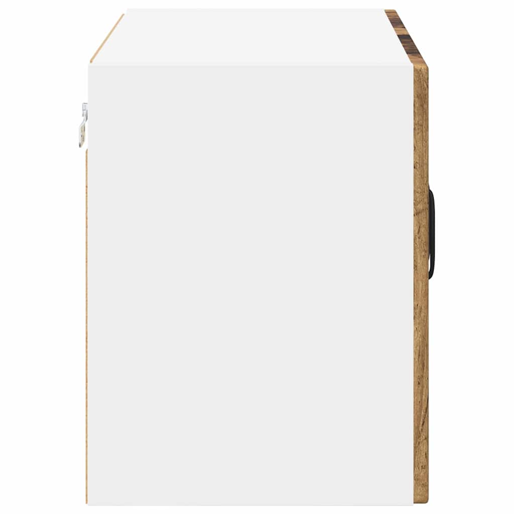 Wall Glass Cabinet LUCCA 2 pcs Old Wood 60 x 31 x 40 cm