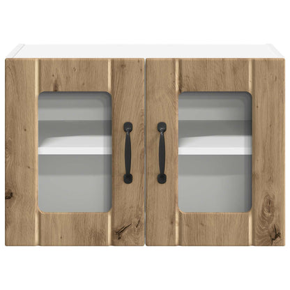 Wall Glass Cabinet LUCCA Artisan Oak 60 x 31 x 40 cm