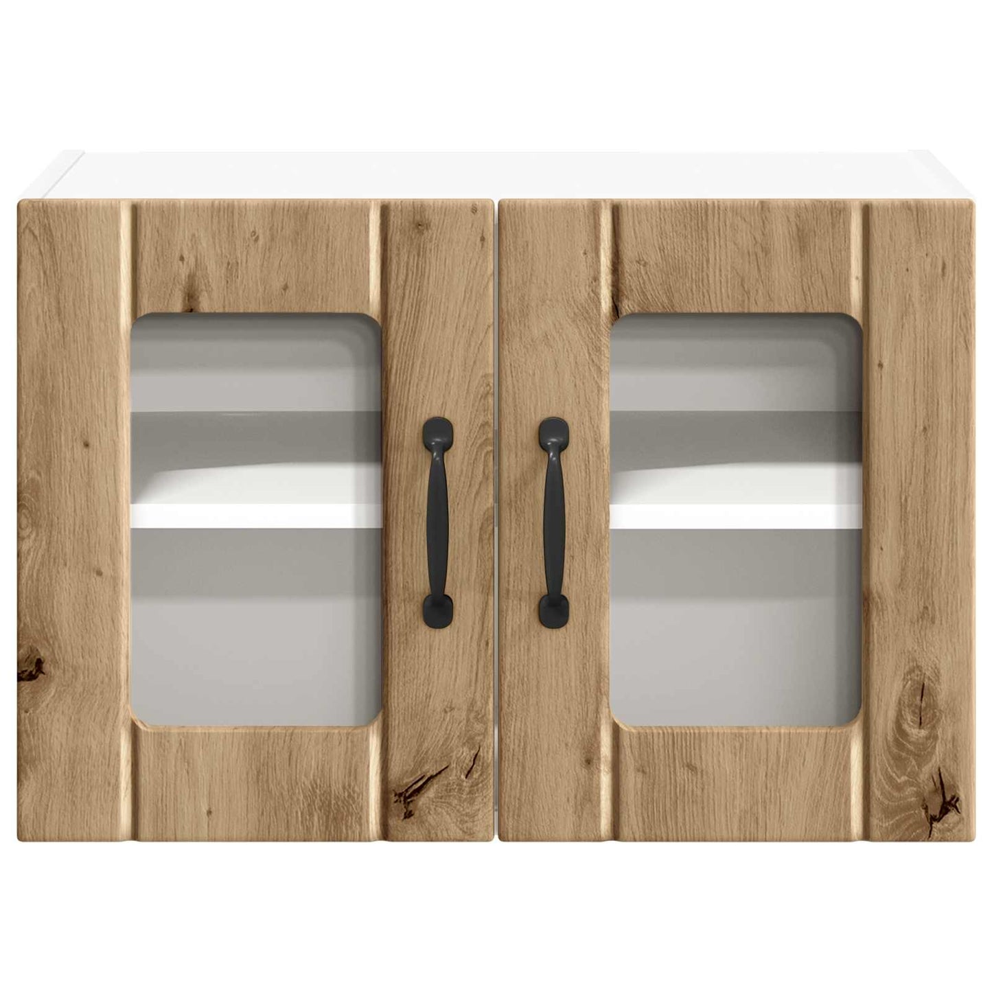 Wall Glass Cabinet LUCCA Artisan Oak 60 x 31 x 40 cm