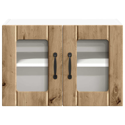 Wall Glass Cabinet LUCCA Artisan Oak 60 x 31 x 40 cm