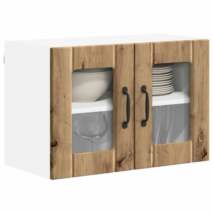 Wall Glass Cabinet LUCCA Artisan Oak 60 x 31 x 40 cm