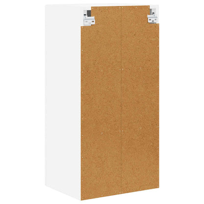 Wall Glass Cabinet LUCCA White 40 x 31 x 80 cm Engineered Wood