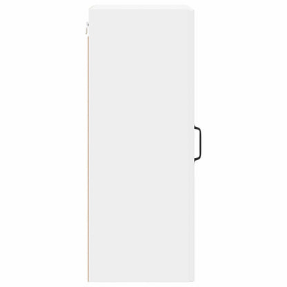 Wall Glass Cabinet LUCCA White 40 x 31 x 80 cm Engineered Wood