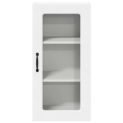 Wall Glass Cabinet LUCCA 2 pcs White 40 x 31 x 80 cm