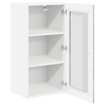 Wall Glass Cabinet LUCCA Concrete Grey 40 x 31 x 80 cm