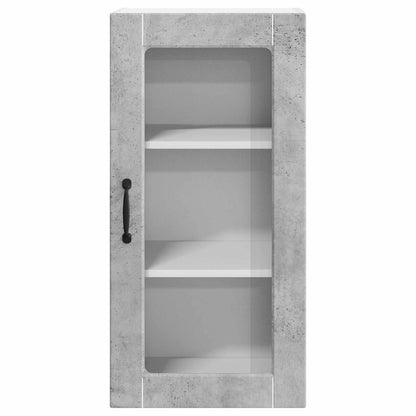 Wall Glass Cabinet LUCCA Concrete Grey 40 x 31 x 80 cm
