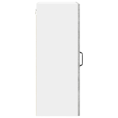 Wall Glass Cabinet LUCCA 2 pcs Concrete Grey 40 x 31 x 80 cm