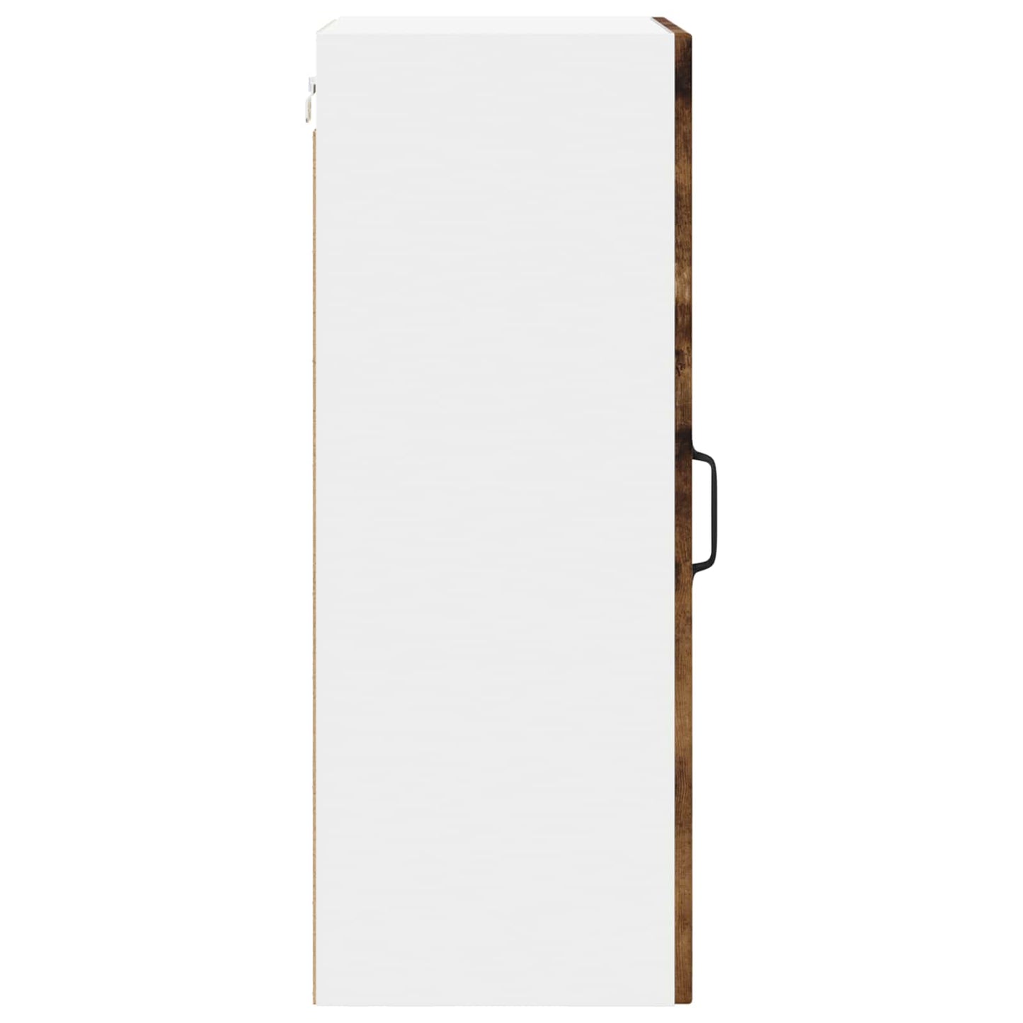 Wall Glass Cabinet LUCCA Smoked Oak 40 x 31 x 80 cm