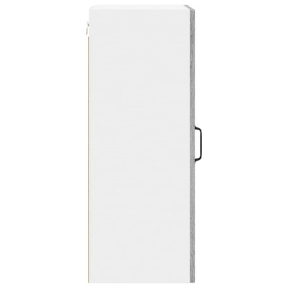 Wall Glass Cabinet LUCCA Grey Sonoma 40 x 31 x 80 cm