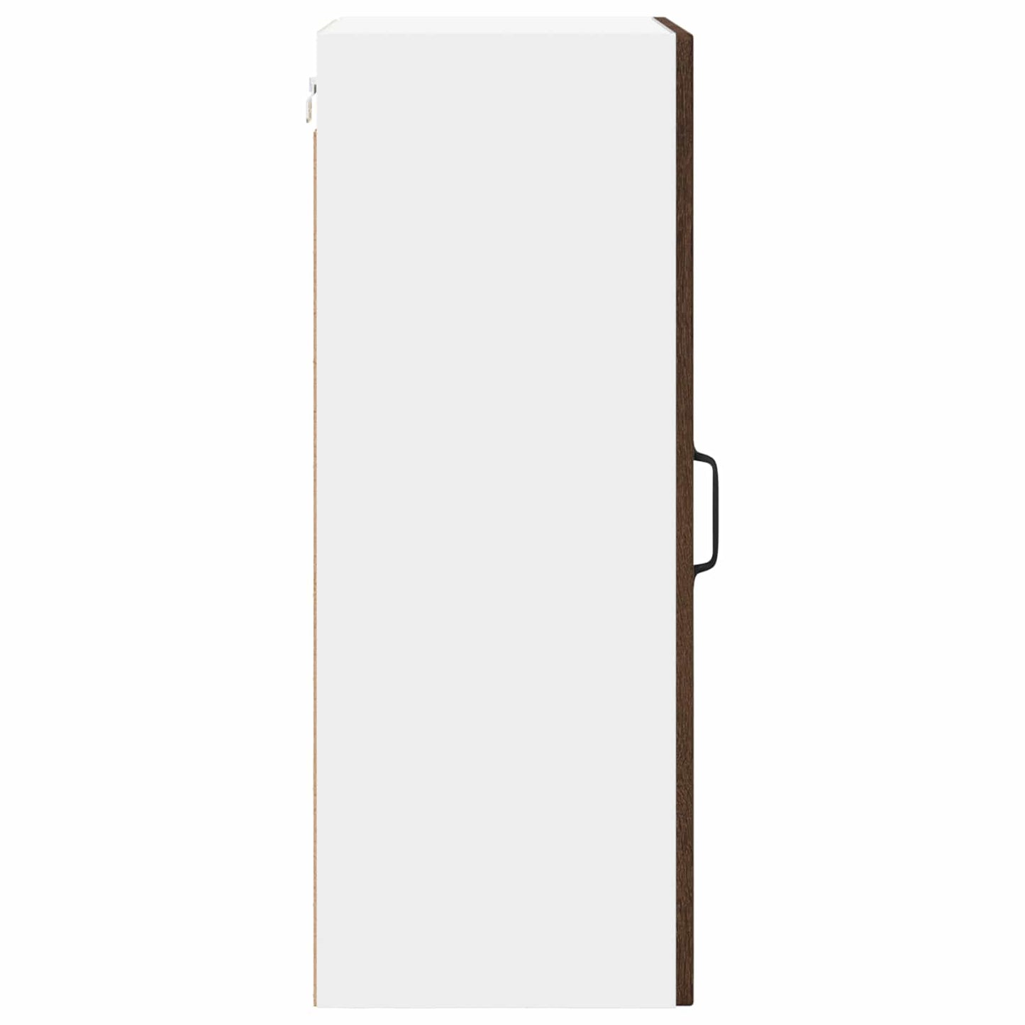 Wall Glass Cabinet LUCCA Brown Oak 40 x 31 x 80 cm
