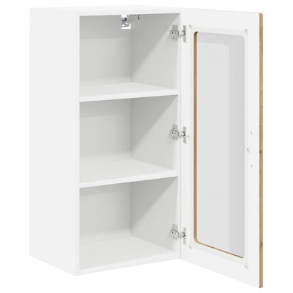 Wall Glass Cabinet LUCCA 2 pcs Artisan Oak 40 x 31 x 80 cm