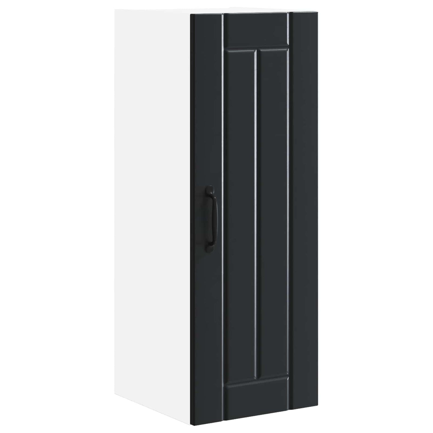 Wall Cabinet LUCCA Black 30 x 31 x 80 cm Engineered Wood