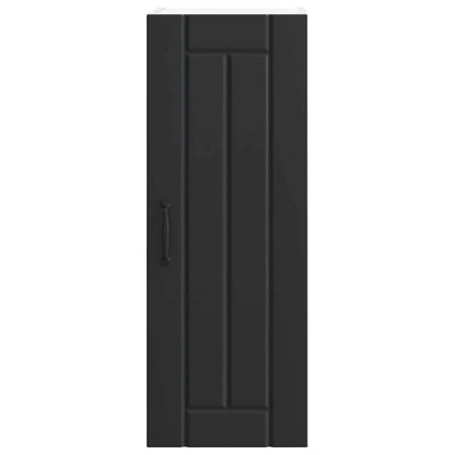 Wall Cabinet LUCCA Black 30 x 31 x 80 cm Engineered Wood