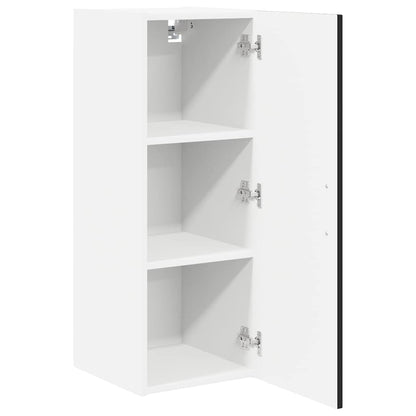 Wall Cabinet LUCCA 2 pcs Black 30 x 31 x 80 cm Engineered Wood