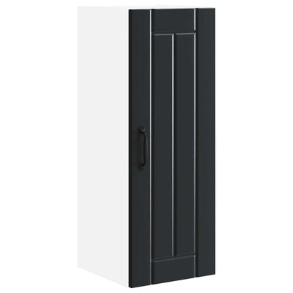 Wall Cabinet LUCCA 2 pcs Black 30 x 31 x 80 cm Engineered Wood