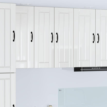 Wall Cabinet LUCCA 2 pcs High Gloss White 30 x 31 x 80 cm