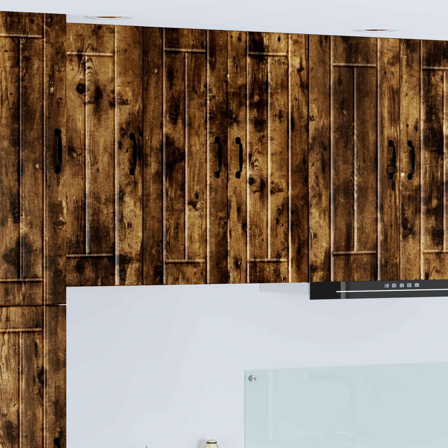 Wall Cabinet LUCCA Smoked Oak 30 x 31 x 80 cm Engineered Wood