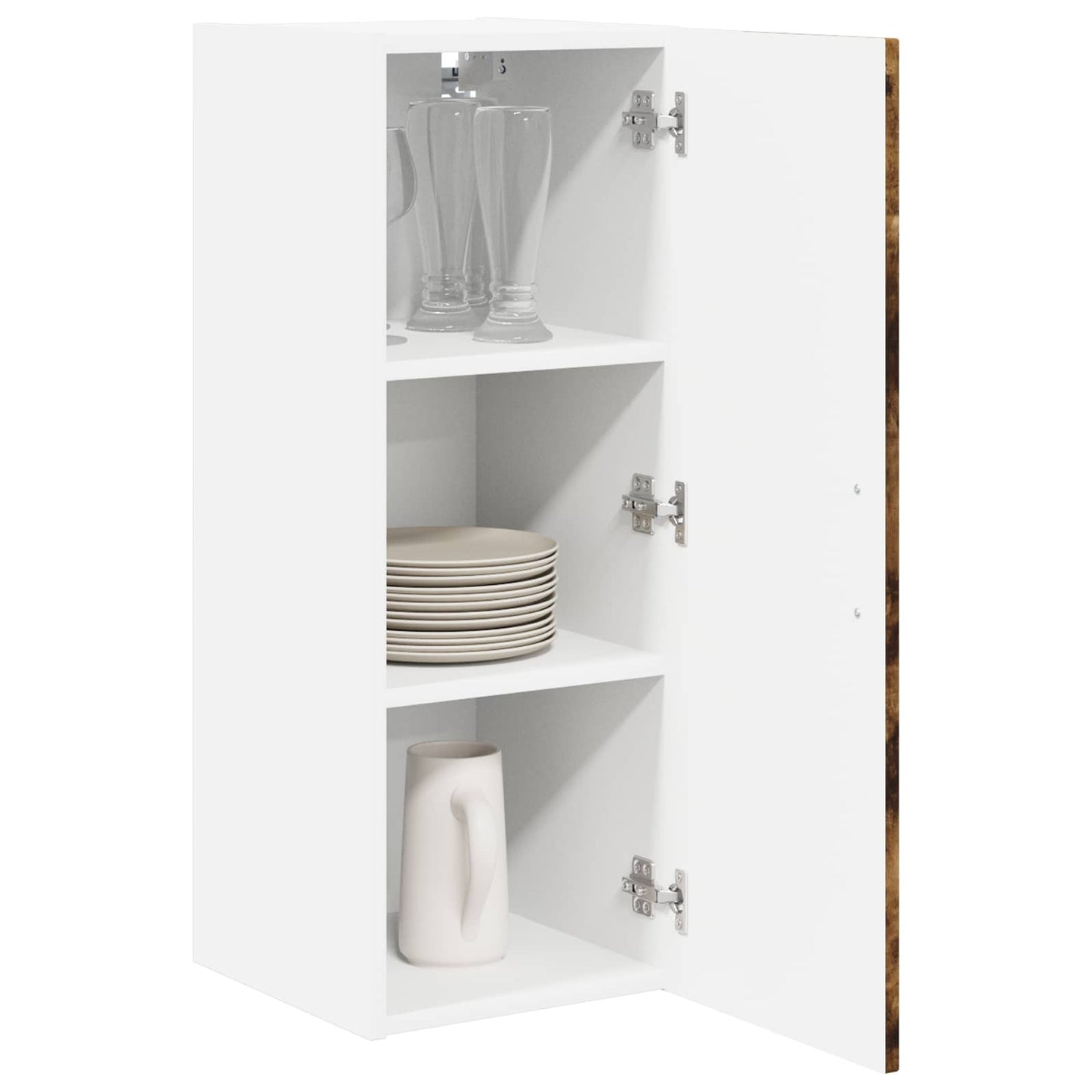 Wall Cabinet LUCCA Smoked Oak 30 x 31 x 80 cm Engineered Wood