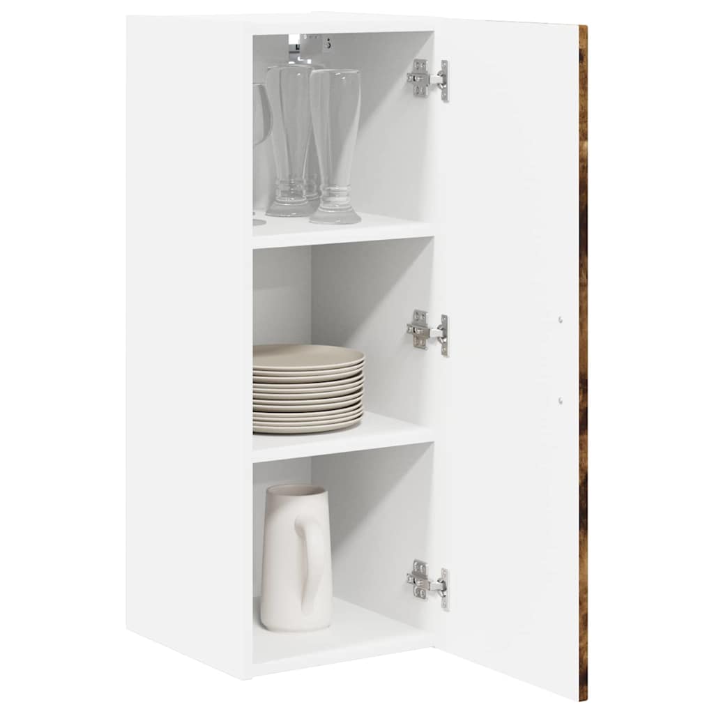 Wall Cabinet LUCCA 2 pcs Smoked Oak 30 x 31 x 80 cm