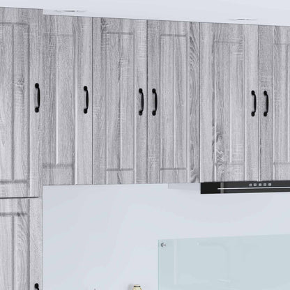Wall Cabinet LUCCA 2 pcs Grey Sonoma 30 x 31 x 80 cm