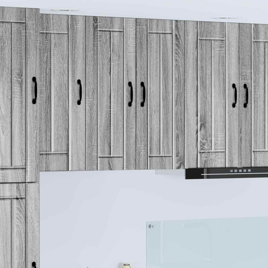 Wall Cabinet LUCCA 2 pcs Grey Sonoma Engineered Wood