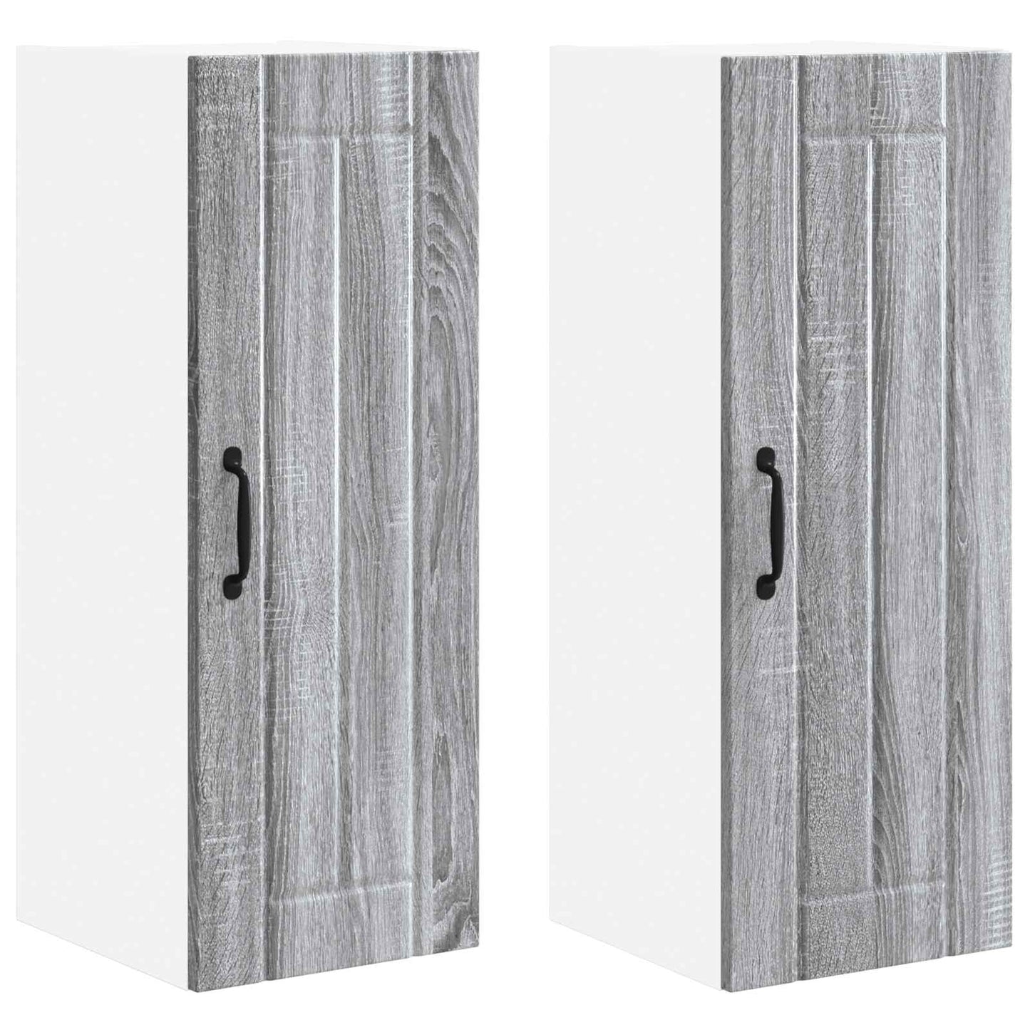 Wall Cabinet LUCCA 2 pcs Grey Sonoma 30 x 31 x 80 cm