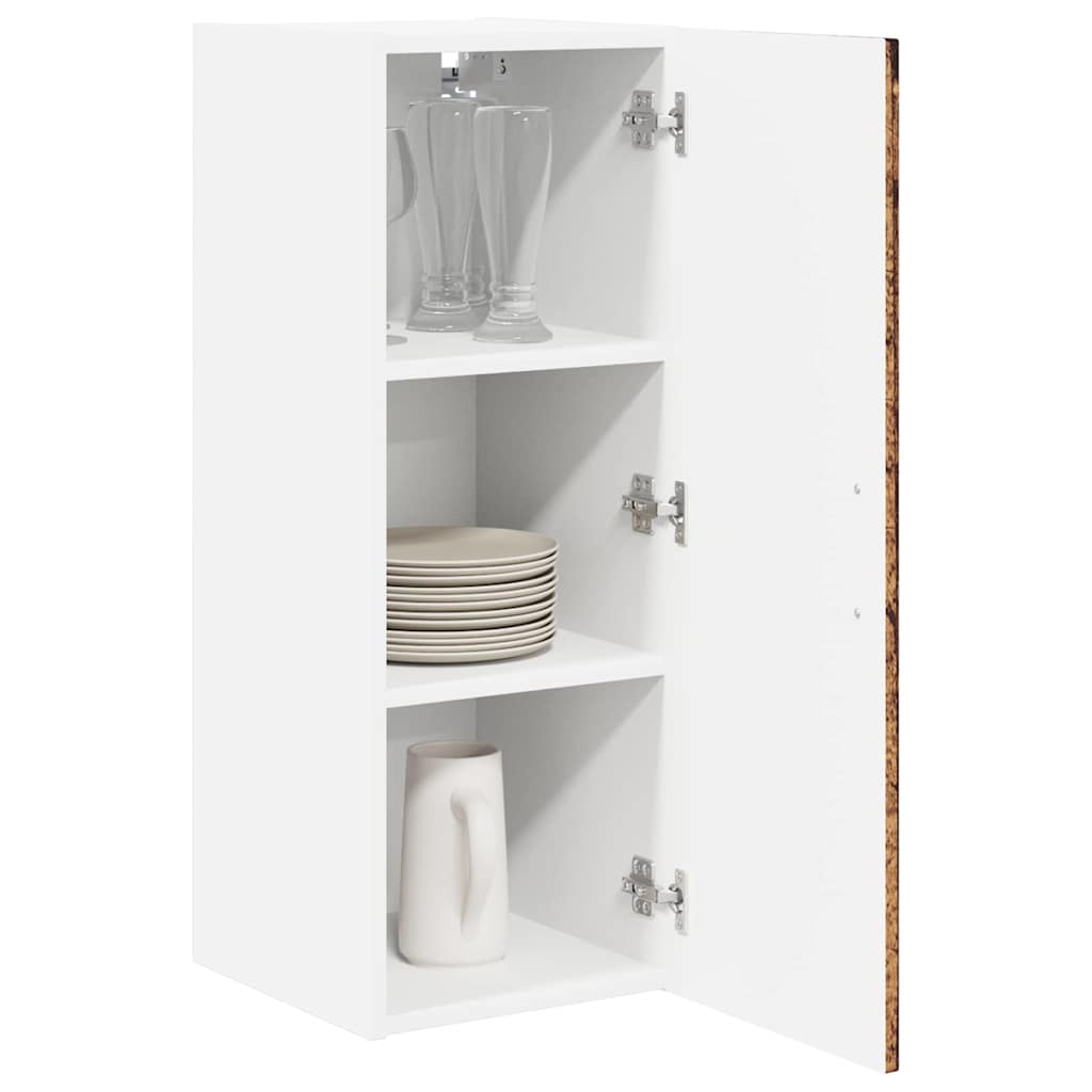 Wall Cabinet LUCCA Old Wood 30 x 31 x 80 cm Engineered Wood