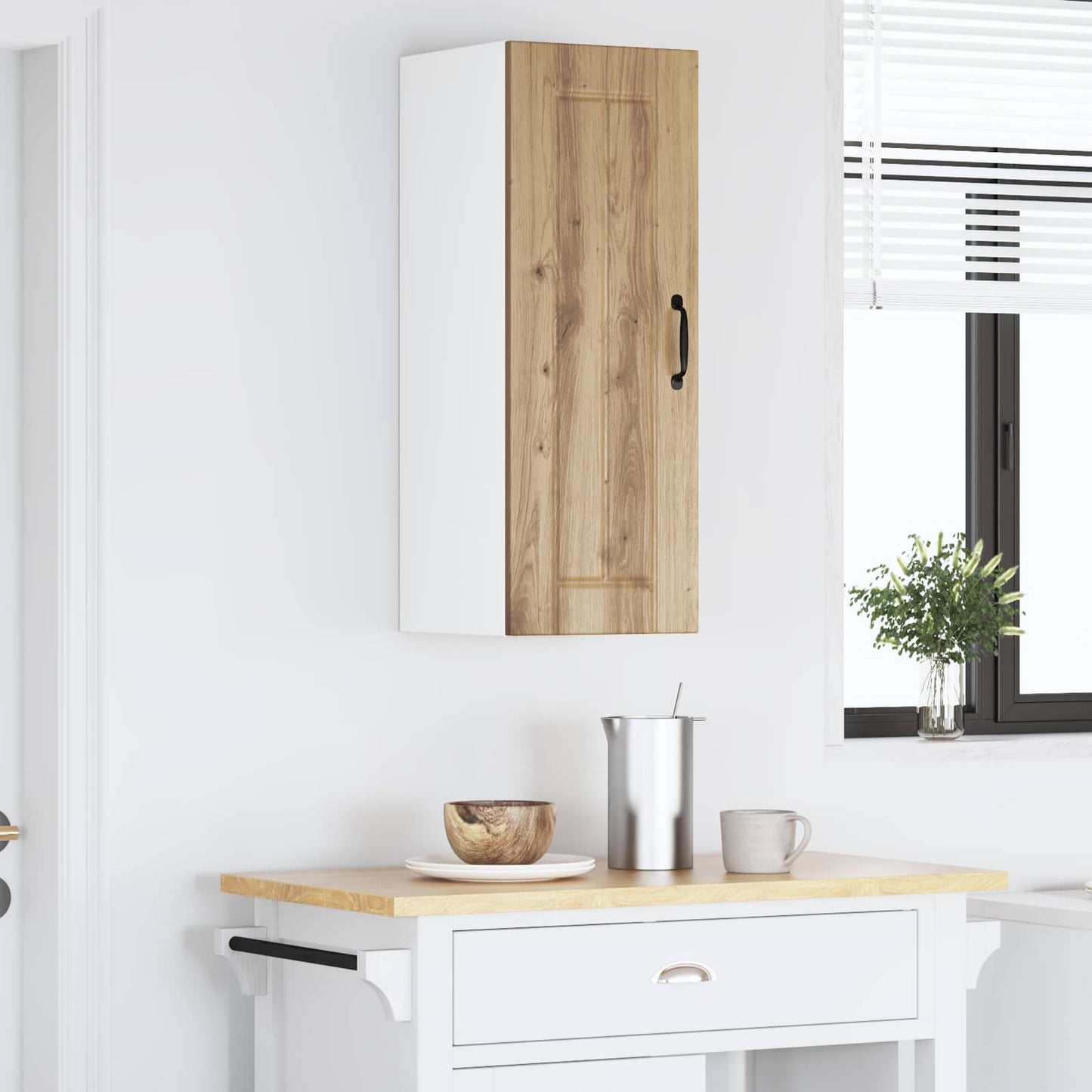 Wall Cabinet LUCCA Artisan Oak 30 x 31 x 80 cm Engineered Wood