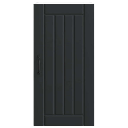 Wall Cabinet LUCCA Black 40 x 31 x 80 cm Engineered Wood