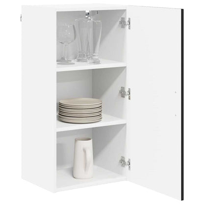 Wall Cabinet LUCCA Black 40 x 31 x 80 cm Engineered Wood