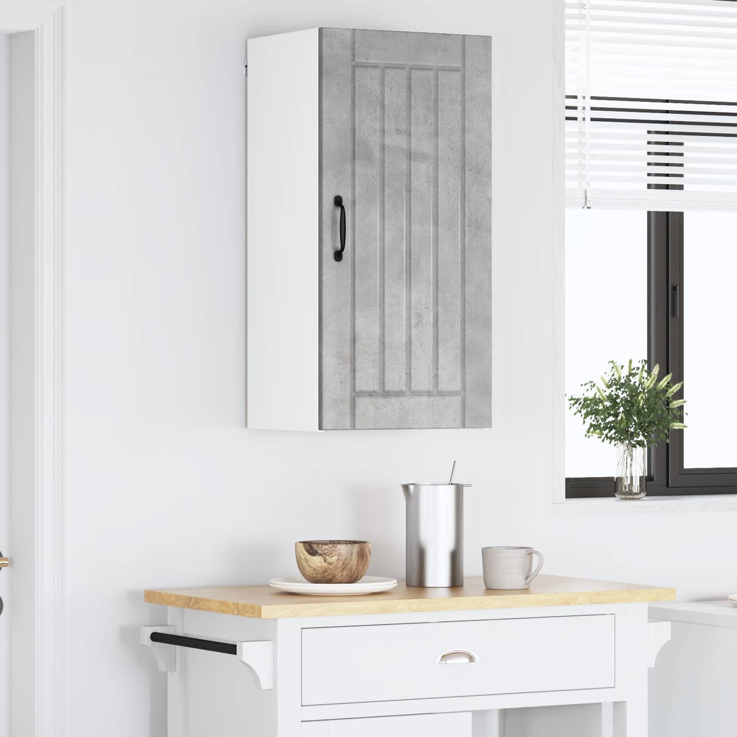 Wall Cabinet LUCCA Concrete Grey 40 x 31 x 80 cm