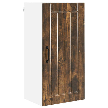 Wall Cabinet LUCCA Smoked Oak 40 x 31 x 80 cm Engineered Wood