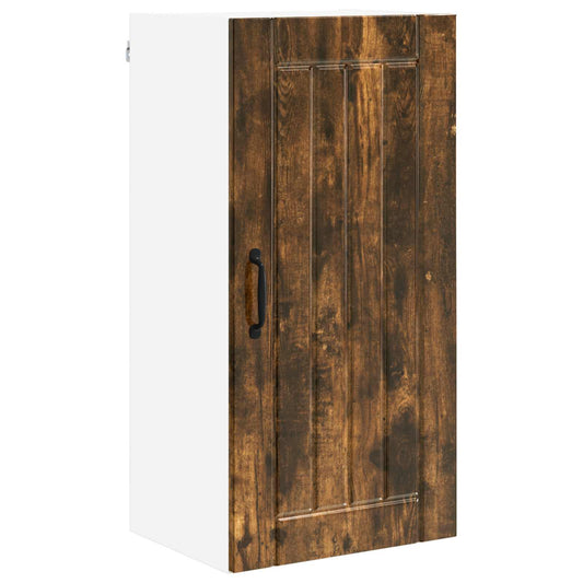 Wall Cabinet LUCCA Smoked Oak 40 x 31 x 80 cm Engineered Wood