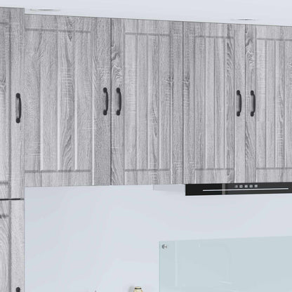 Wall Cabinet LUCCA Grey Sonoma 40 x 31 x 80 cm Engineered Wood