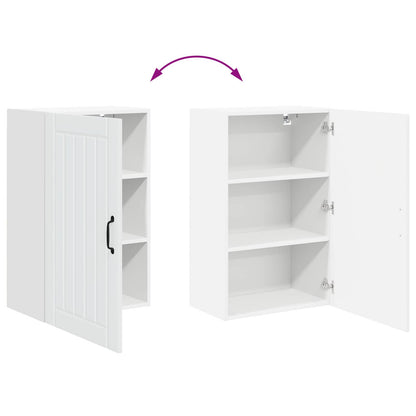 Wall Cabinet LUCCA White 50 x 31 x 80 cm Engineered Wood