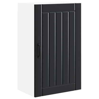 Wall Cabinet LUCCA Black 50 x 31 x 80 cm Engineered Wood