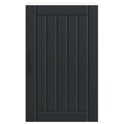 Wall Cabinet LUCCA Black 50 x 31 x 80 cm Engineered Wood