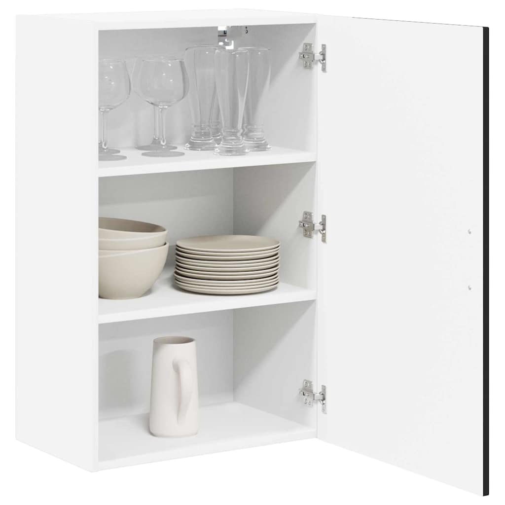 Wall Cabinet LUCCA Black 50 x 31 x 80 cm Engineered Wood