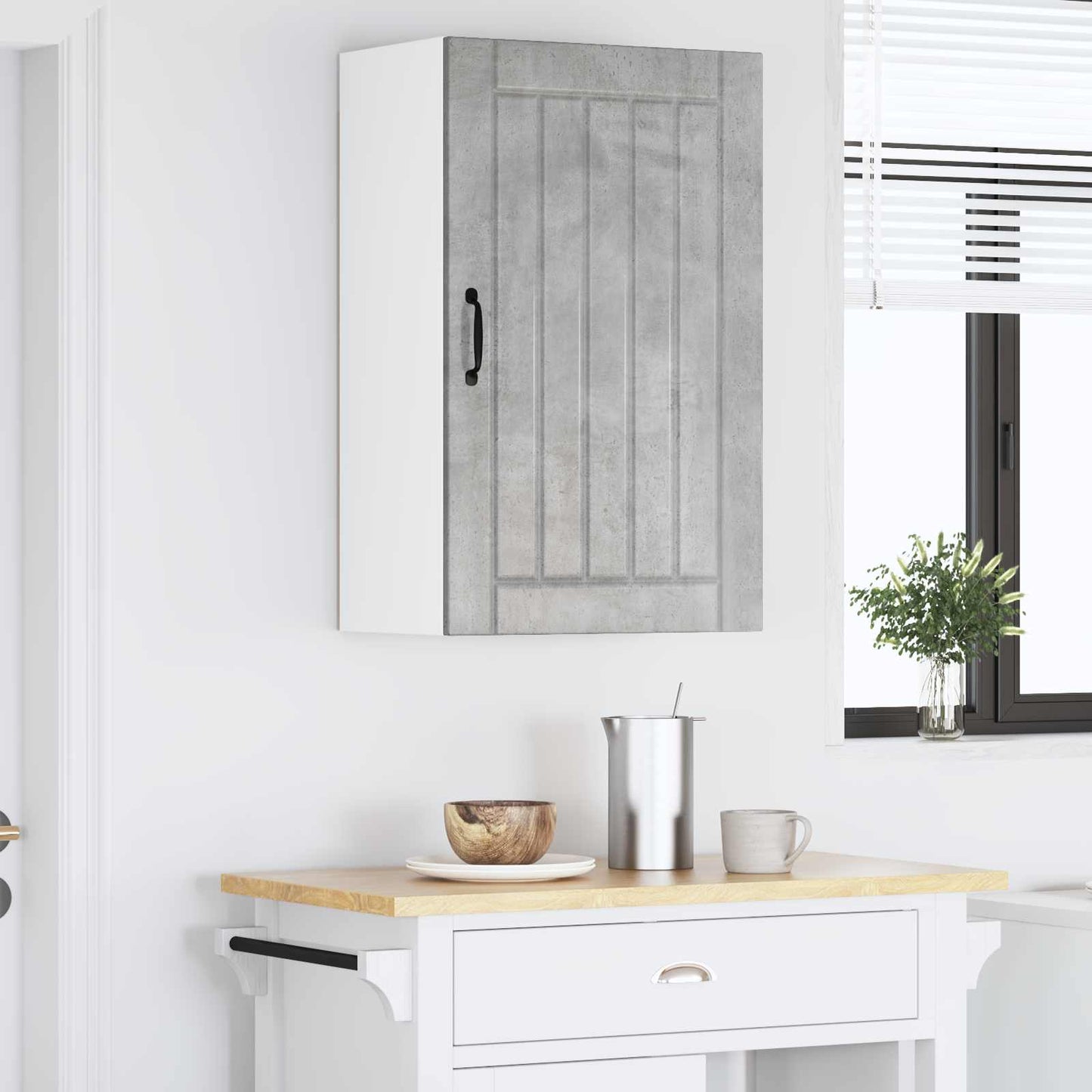 Wall Cabinet LUCCA Concrete Grey 50 x 31 x 80 cm