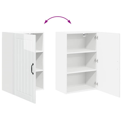 Wall Cabinet LUCCA High Gloss White 50 x 31 x 80 cm