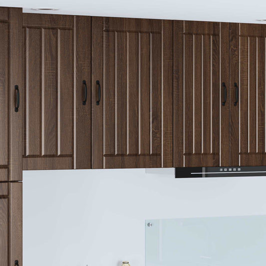 Wall Cabinet LUCCA Brown Oak 50 x 31 x 80 cm Engineered Wood