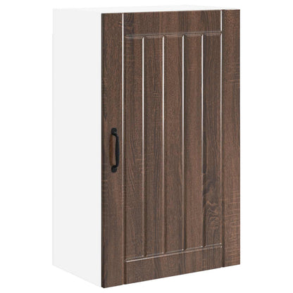 Wall Cabinet LUCCA Brown Oak 50 x 31 x 80 cm Engineered Wood