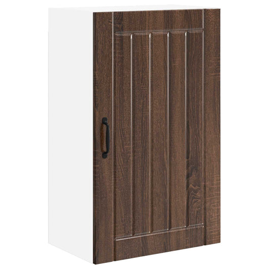 Wall Cabinet LUCCA Brown Oak 50 x 31 x 80 cm Engineered Wood