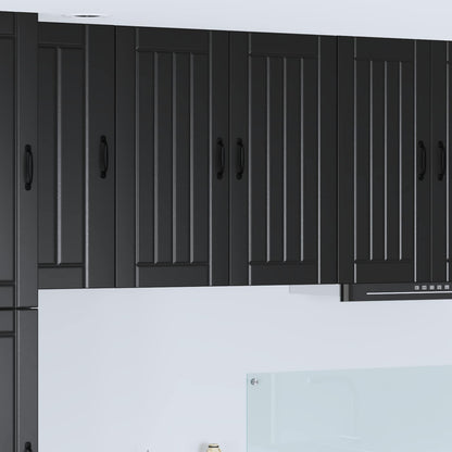 Wall Cabinet LUCCA Black 80 x 31 x 80 cm Engineered Wood