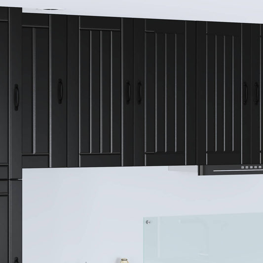 Wall Cabinet LUCCA Black 80 x 31 x 80 cm Engineered Wood