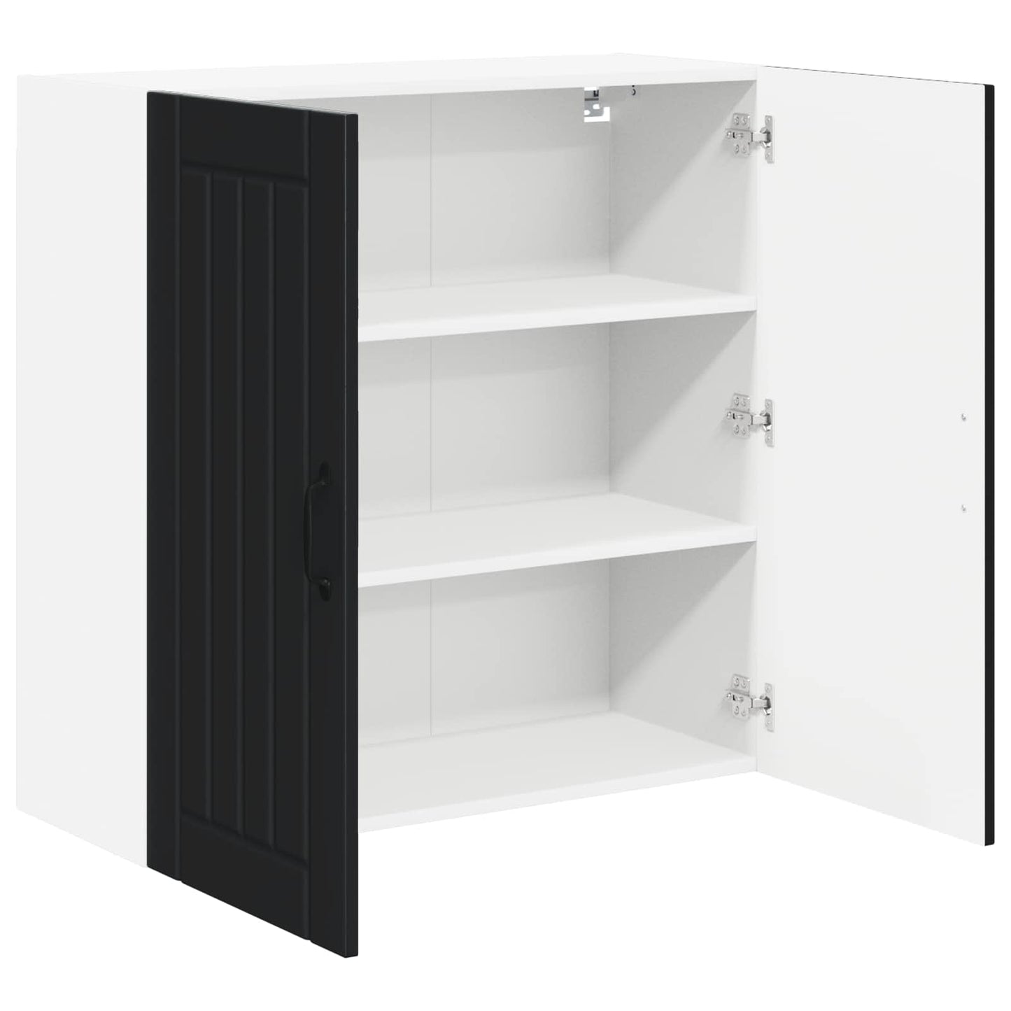 Wall Cabinet LUCCA Black 80 x 31 x 80 cm Engineered Wood